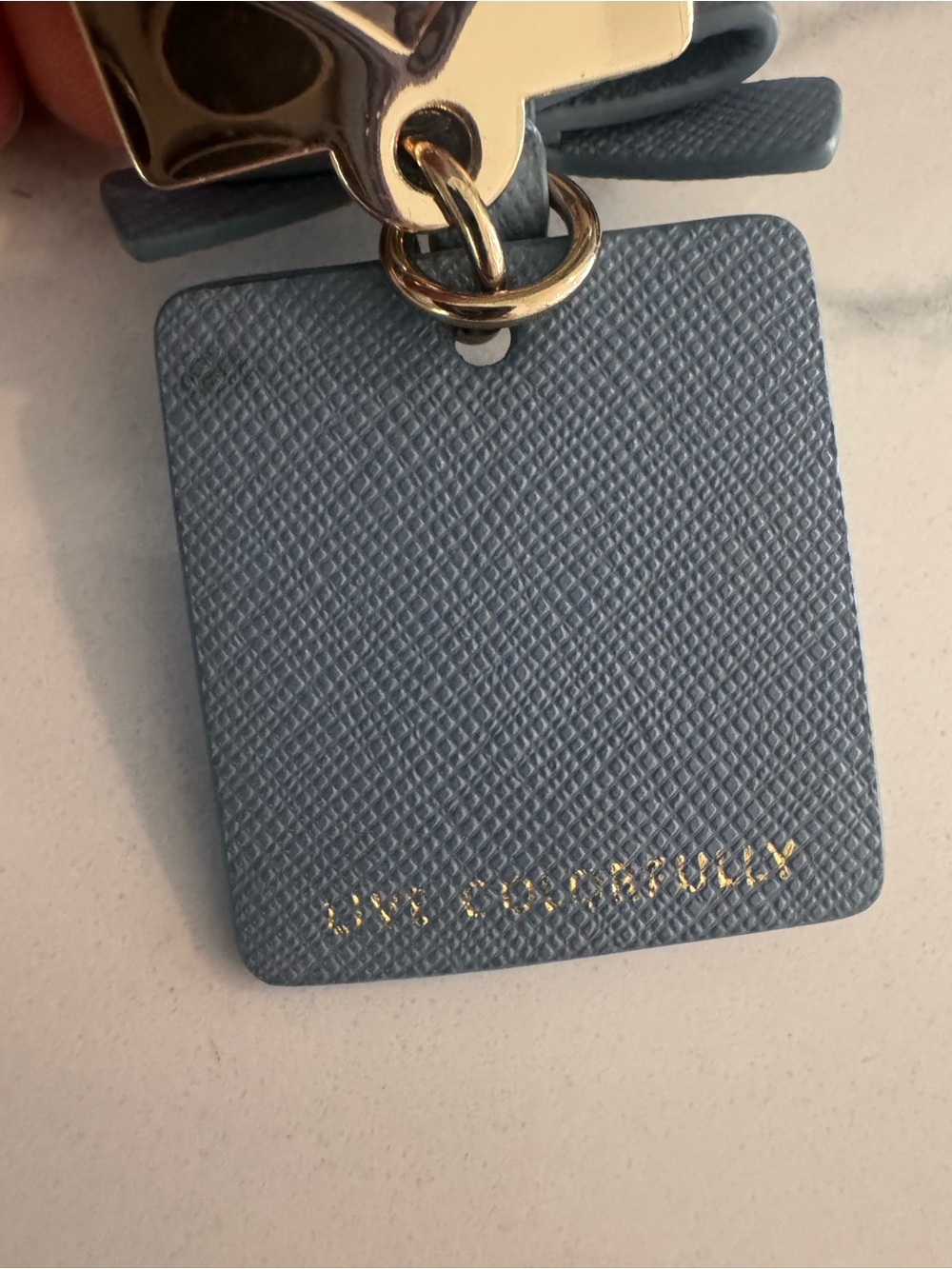 Blue Kate Spade Spade Charm Keychain - Picture 6 of 6